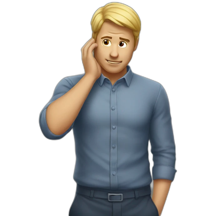 man scratching head emoji