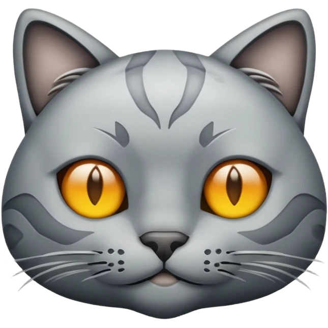 A stone that looks like a cat emoji