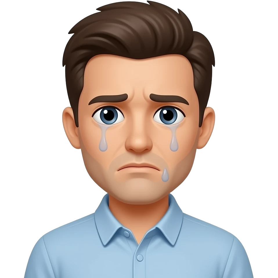 Emoji de cara blanca triste emoji