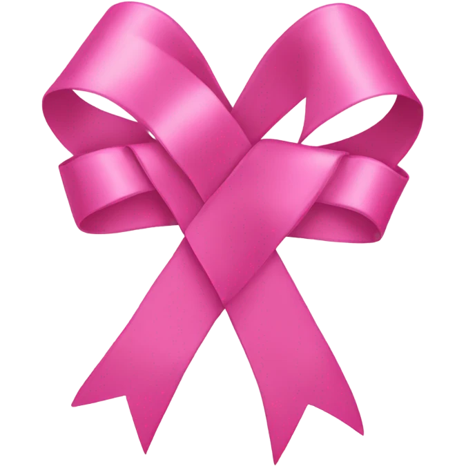 Pink ribbon emoji