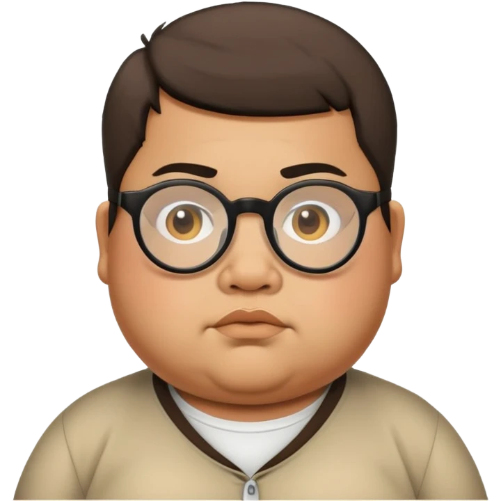 fat mexican kid with glasses and edgar haircut  emoji