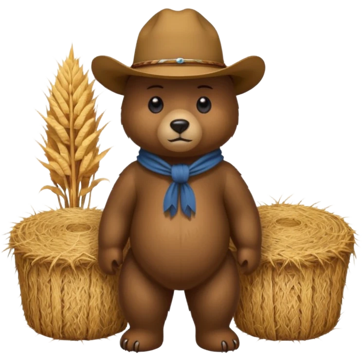 bear with cowboy hay emoji