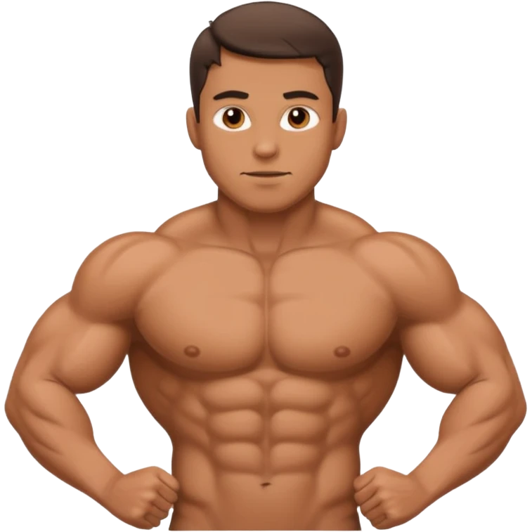 Whole man  with whole body naked emoji