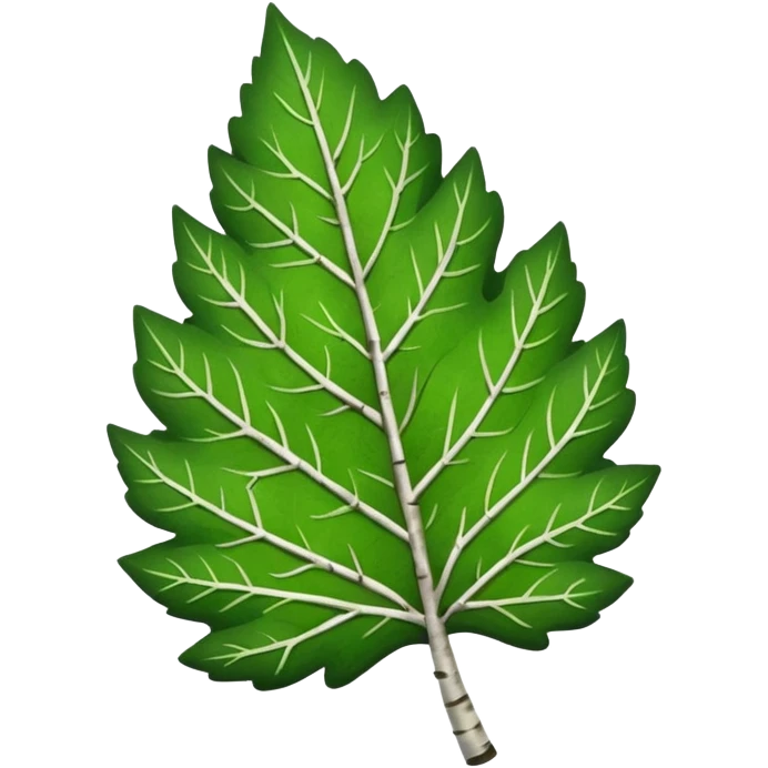 birch leaf  emoji