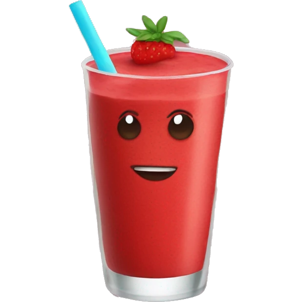 red smoothie emoji