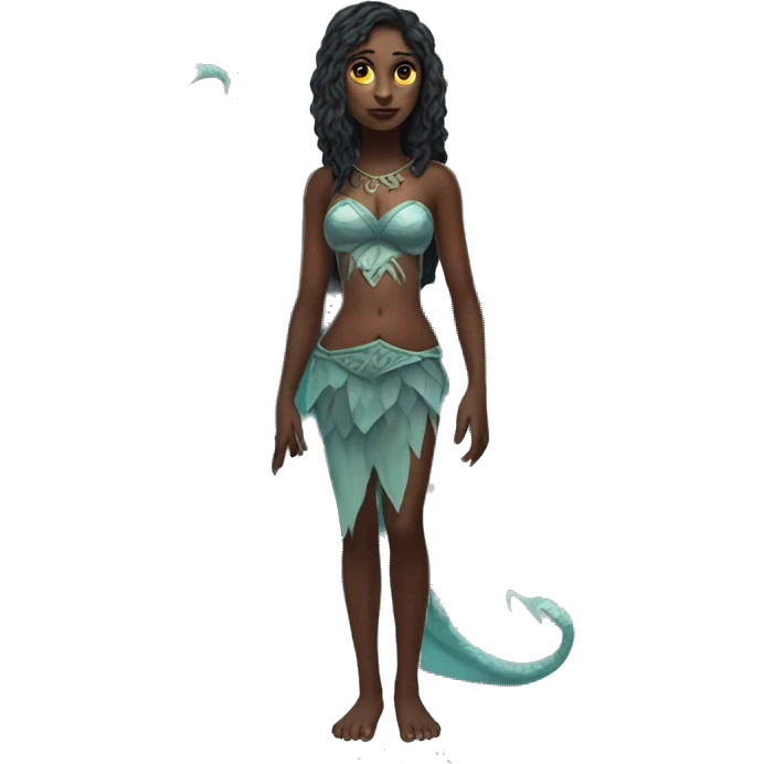 siren (evil mythical creature) full body emoji