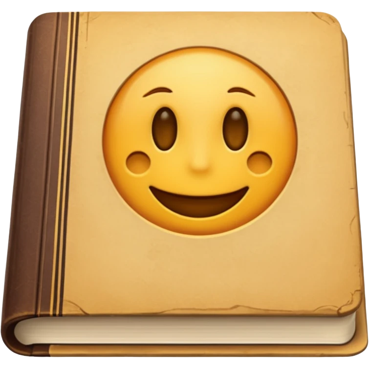 textbook with a title on the cover emoji