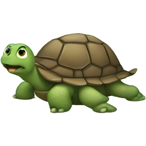 Turtle pooping emoji