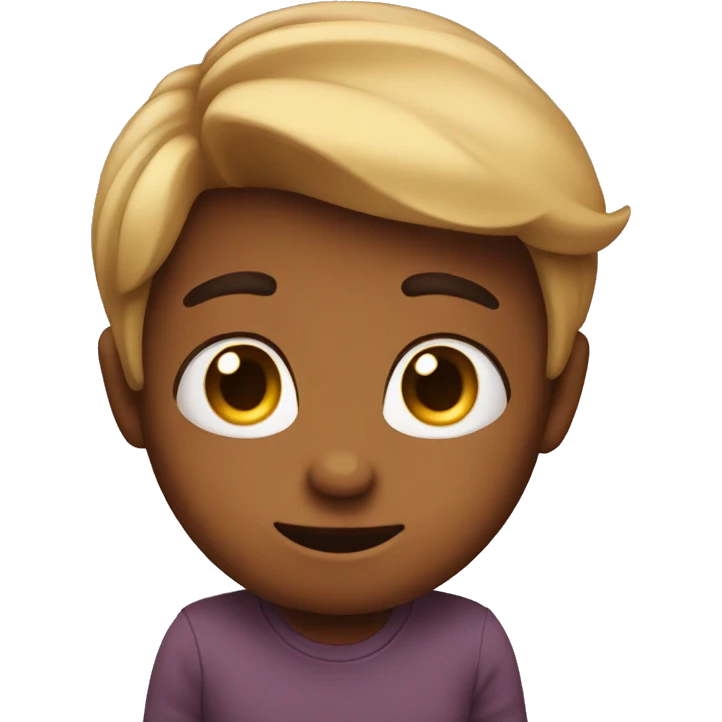 Cute and shy emoji