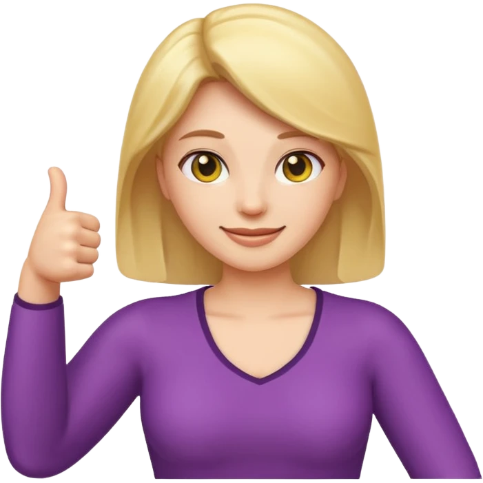 a emoji like this 🙅🏻‍♀️ but with its arms out and thumbs up on its hands emoji
