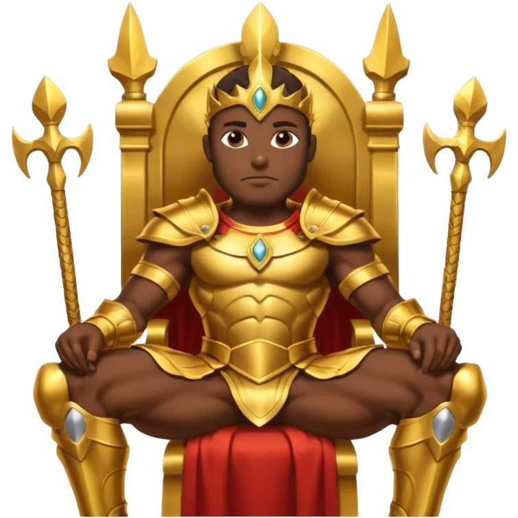 African American God on throne emoji