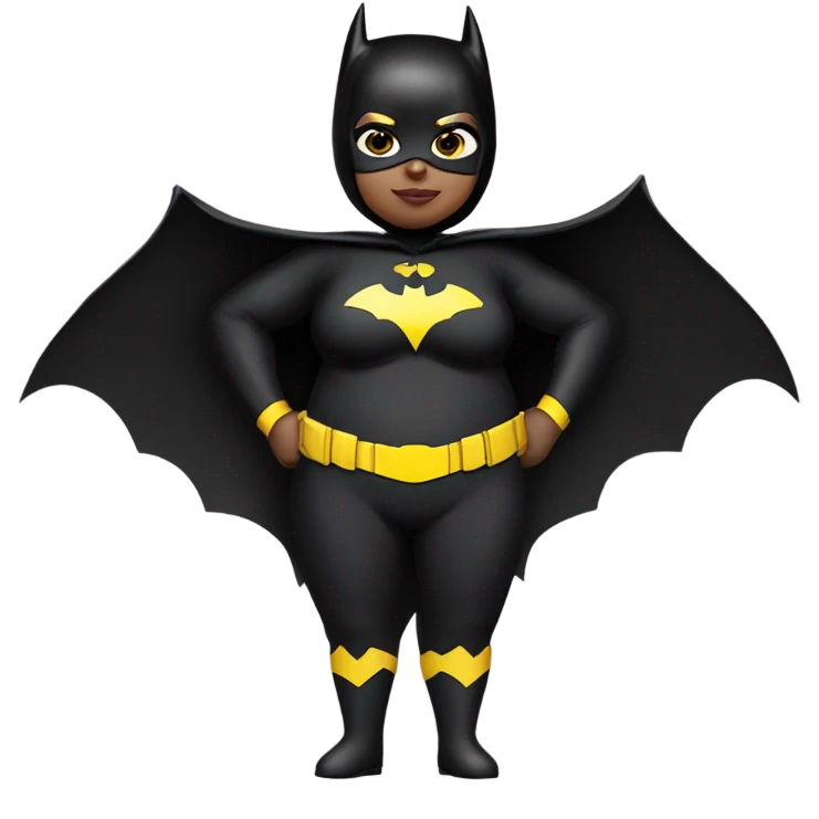 Fat batgirl emoji