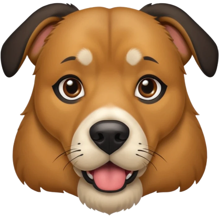 a big dox mix with regular dog and german shepard emoji