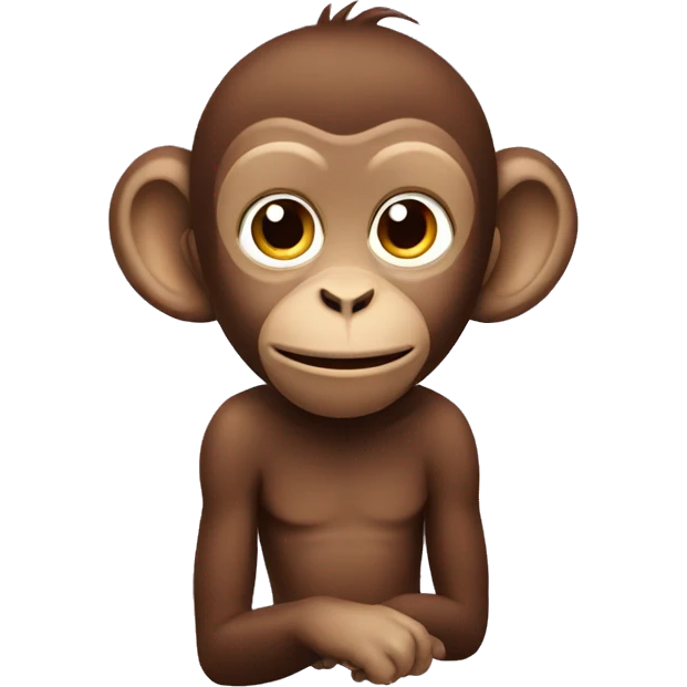 Monkey at a park emoji