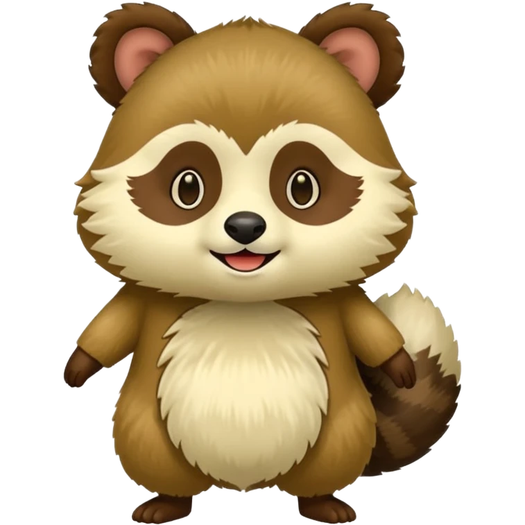 Green tanuki emoji
