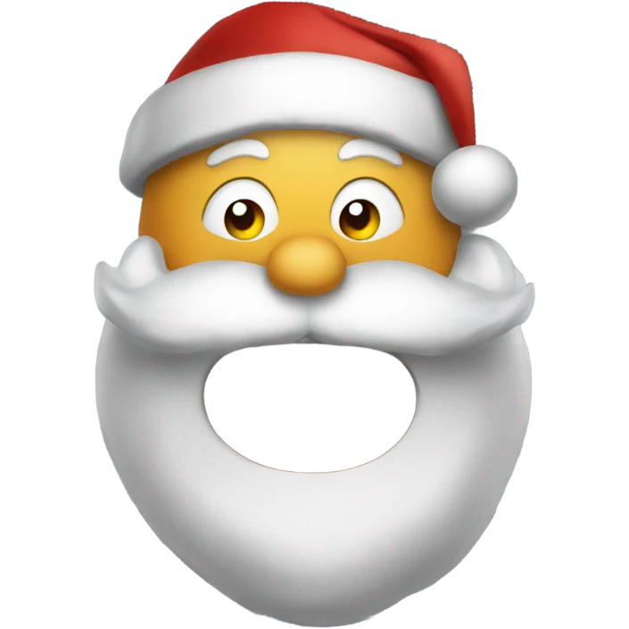 Santa stuck in a chimney emoji