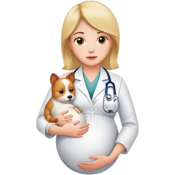 Pregnant veterinarian emoji