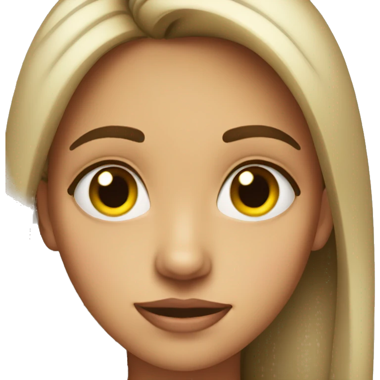 A girl side eye emoji