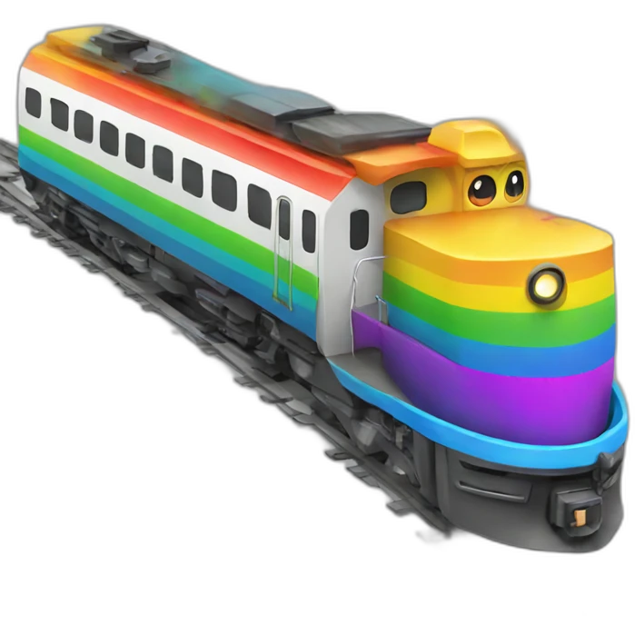 rainbow train emoji