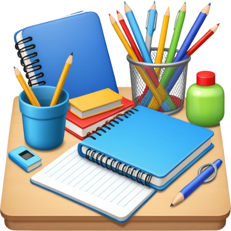 school supplies emoji