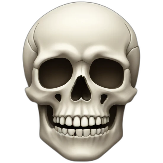 🥹 skull emoji