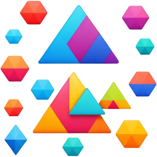 Colors and shapes emoji
