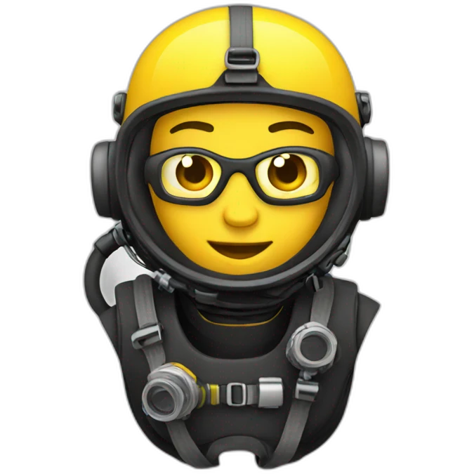 A technical diver emoji