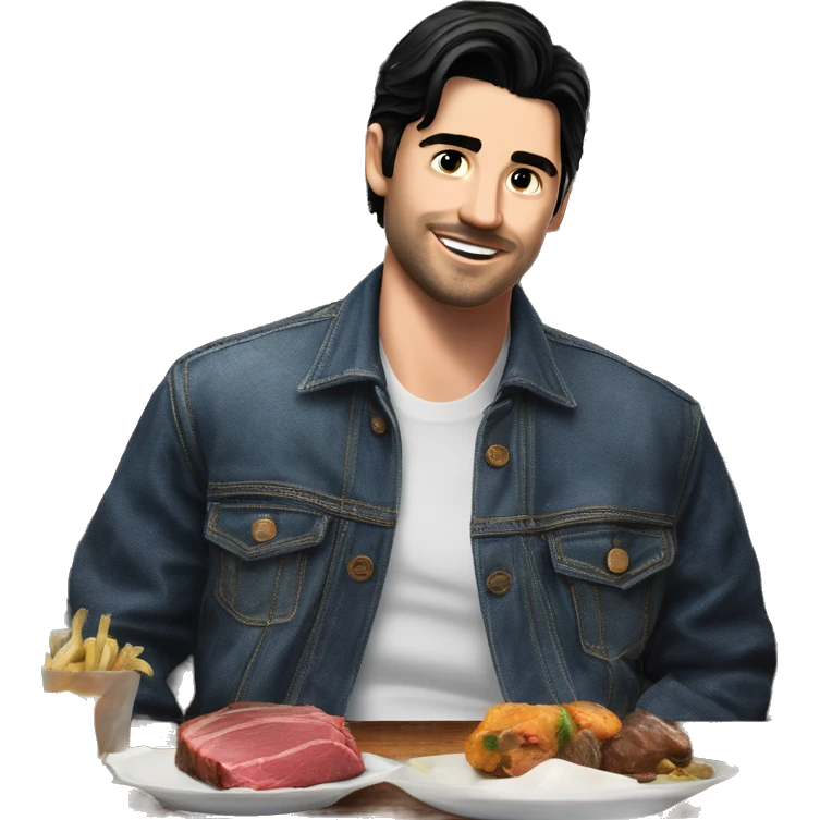 "stylish man at steakhouse" emoji
