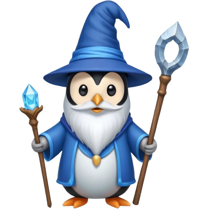 Penguin Wizard emoji