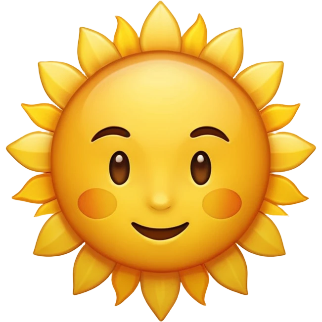 make sunshine emoji