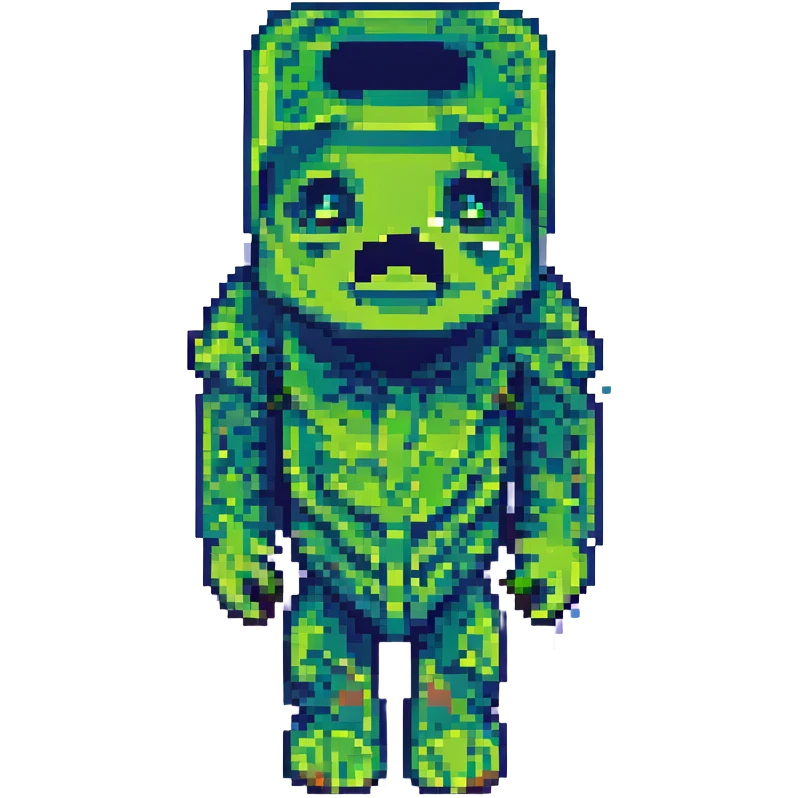 Minecraft creeper pixel art emoji