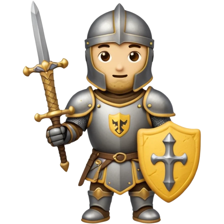 cookie that is a knight because it is a tough cookie emoji