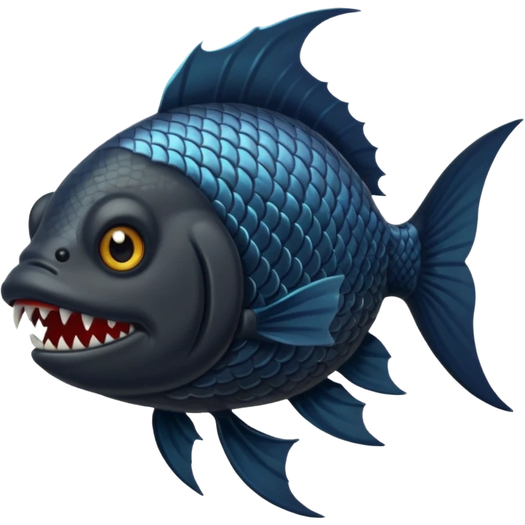 Hero Black Cursed Fish emoji