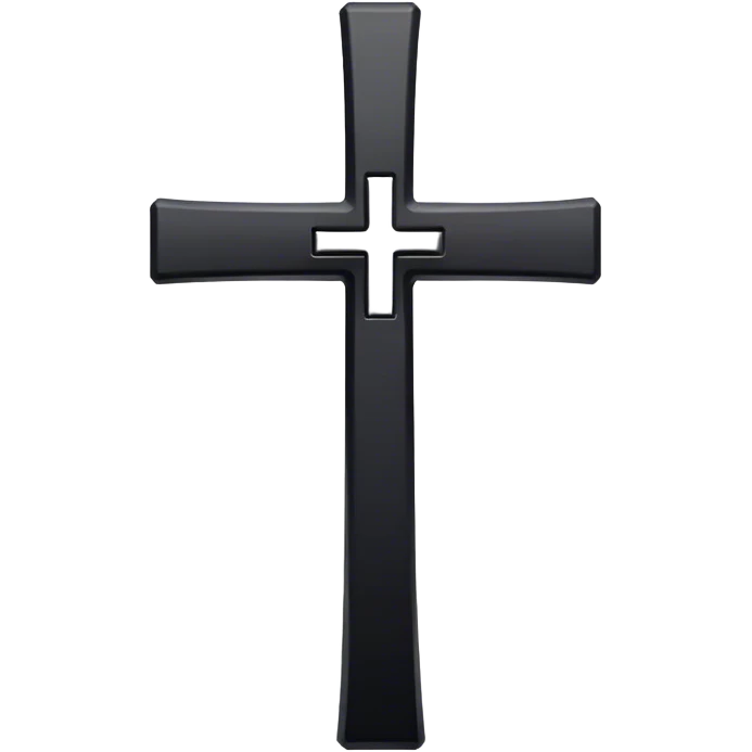 Black cross emoji