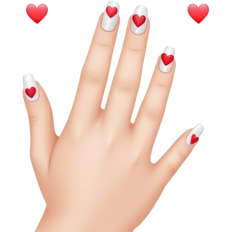 Nails,heart emoji