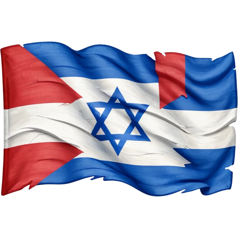 Crossed out Israel flag emoji