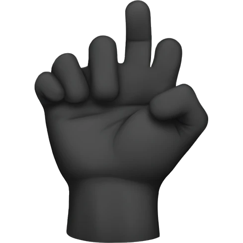 hand doing an L shape emoji