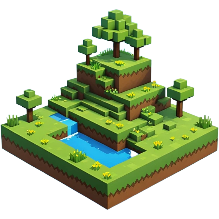 a minecraft landscape emoji
