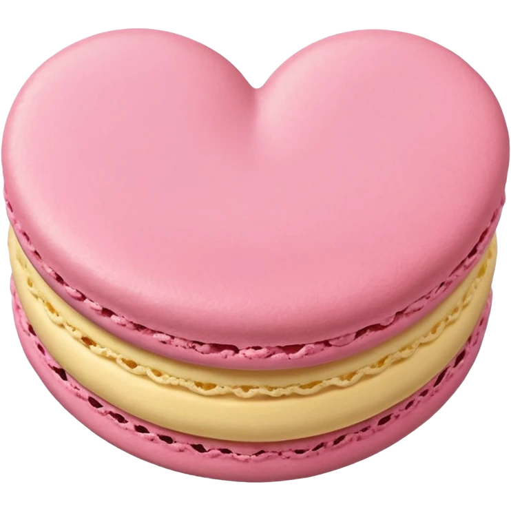 pastel macaron heart emoji