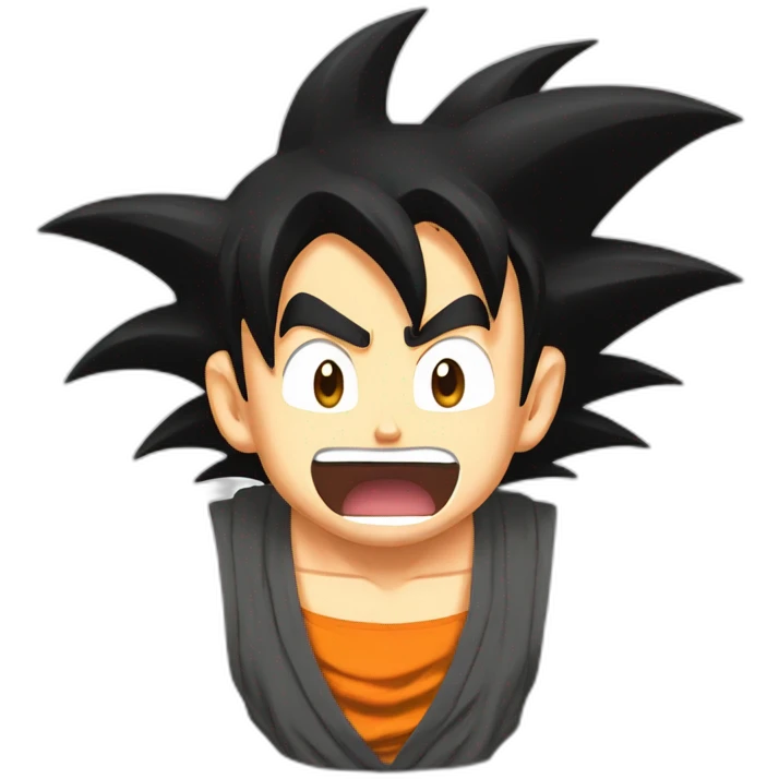 goku super saiyan scream emoji
