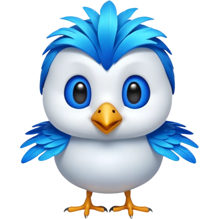 
3D emoji of a small bird, in Apple Memoji style. Soft studio lighting, glossy finish, black background, minimalistic and centered composition.
 emoji