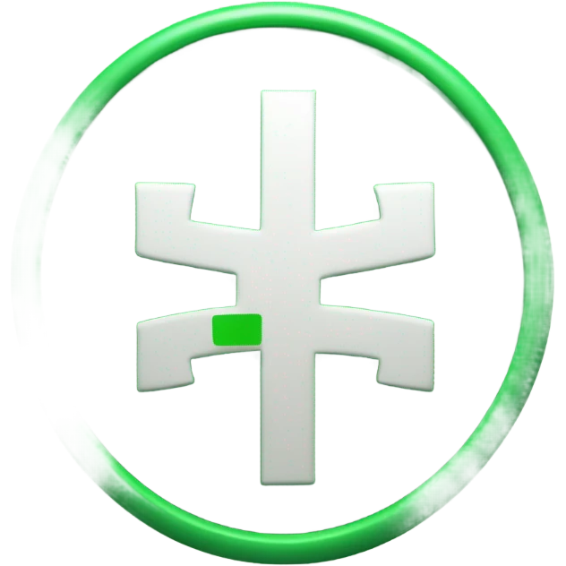 plus sign inside green colored badge emoji
