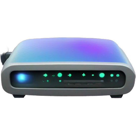 wifi router in cosmic theme emoji