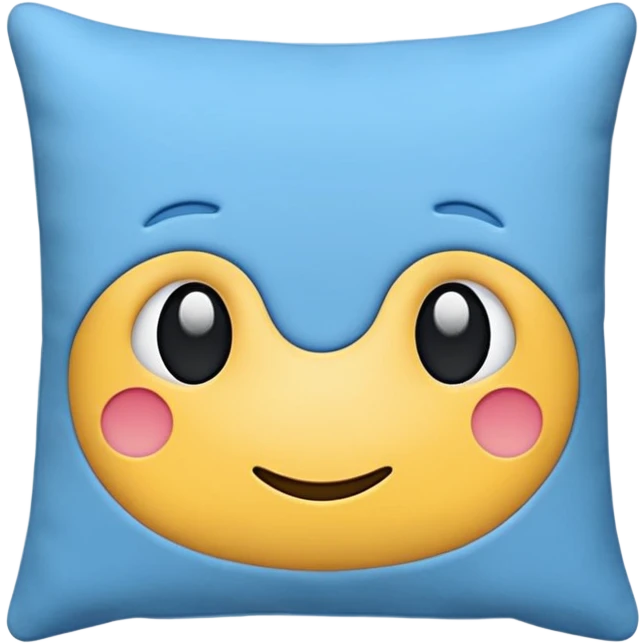 Cushion blue  emoji