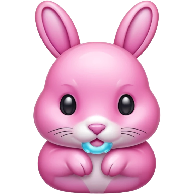  crystallized bunny pink emoji