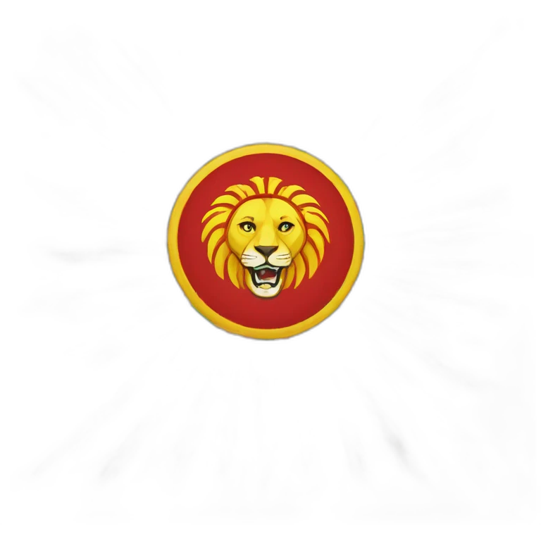Lion sun flag of old iran emoji