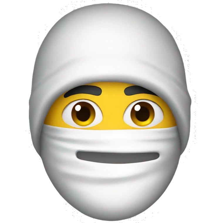 a guy in a ski mask emoji