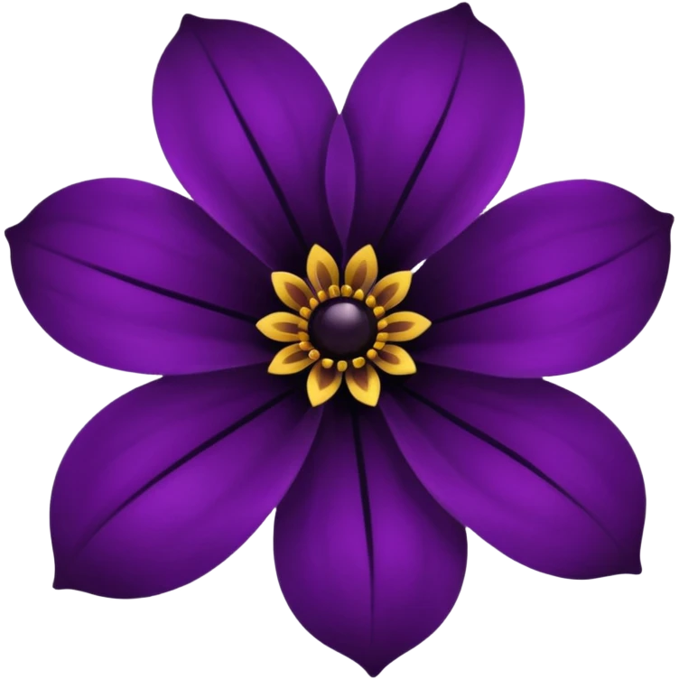 black flower emoji emoji