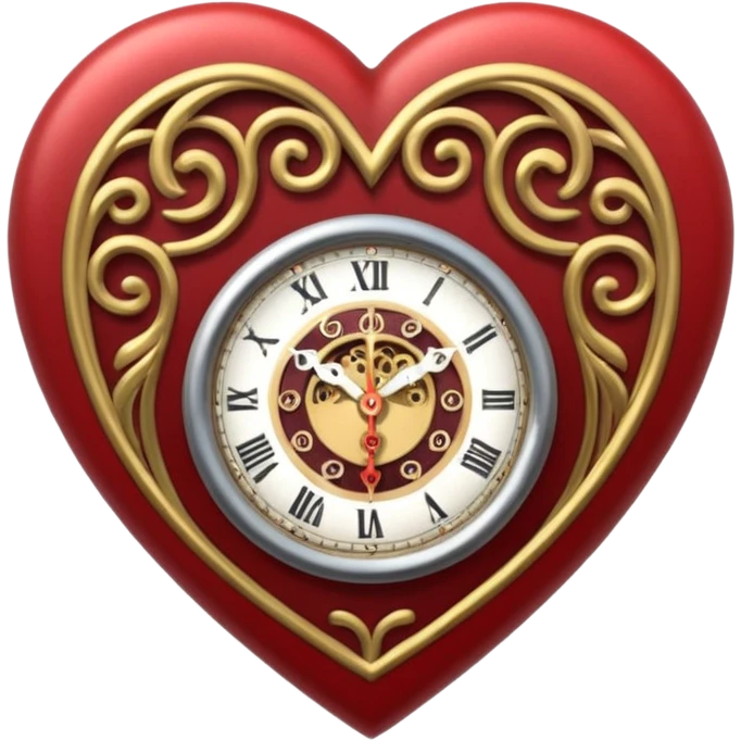 clock in heart emoji