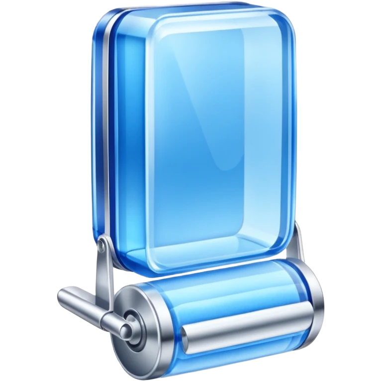 blue crystal roller and skincare emoji